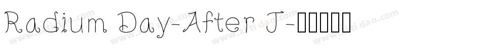 Radium Day-After J字体转换